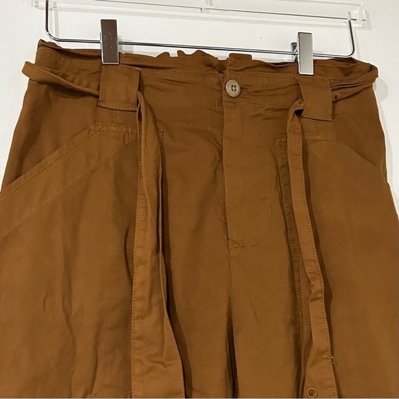 Alex Mill Expedition Cargo Washed Twill Ankle Belted Pants Russet Brown 4 - Picture 5 of 8